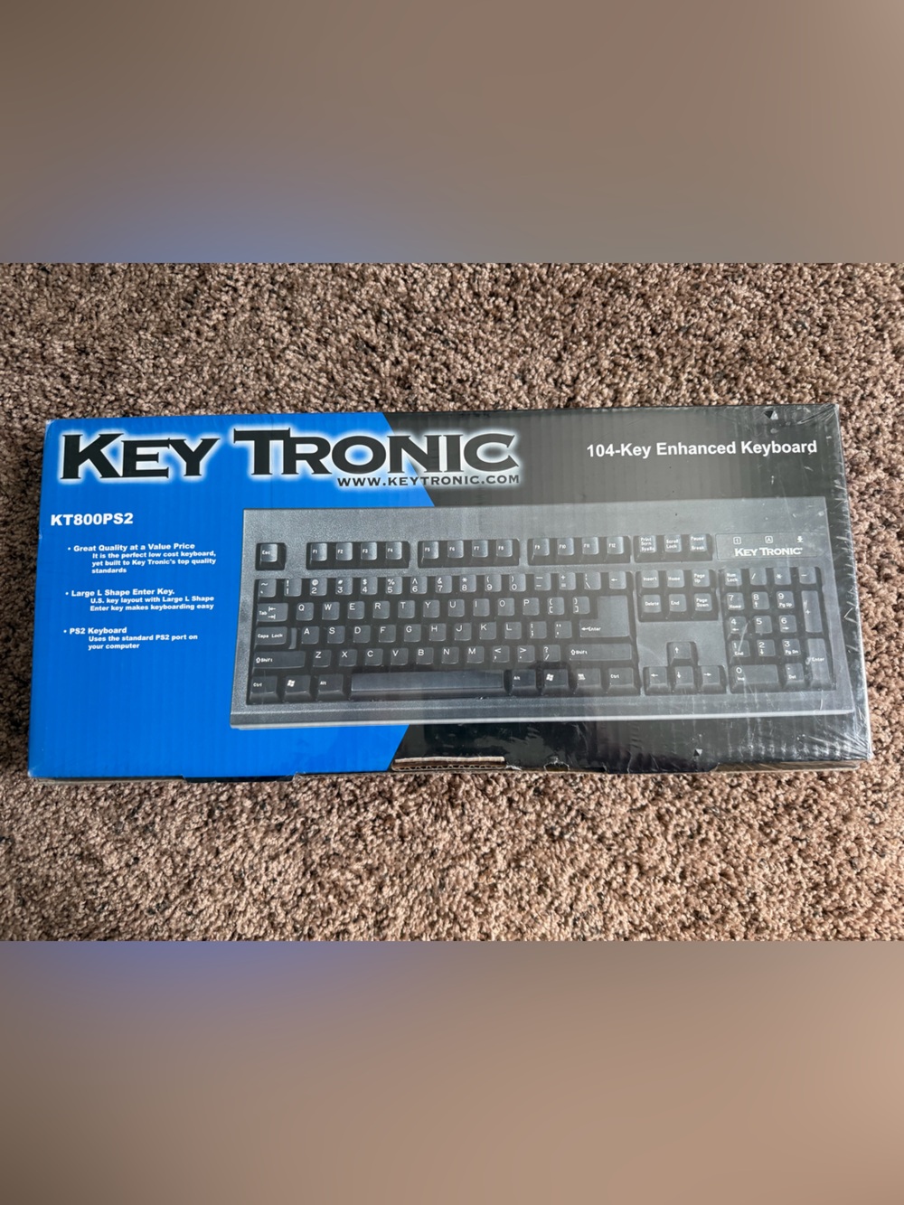 Key Tronic 104 Key Enhanced Wired Keyboard